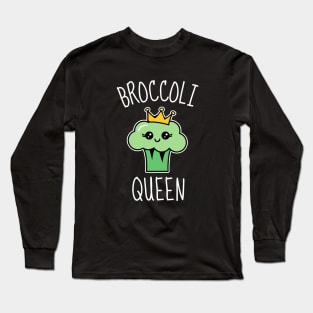 Broccoli Queen Funny Long Sleeve T-Shirt